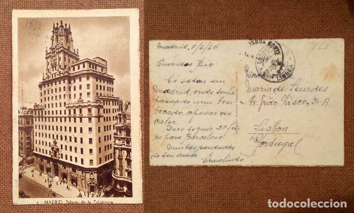 Postales: MADRID - PALACIO DE LA TELEFONICA - SPAIN - Postcard 1946 - Foto 1