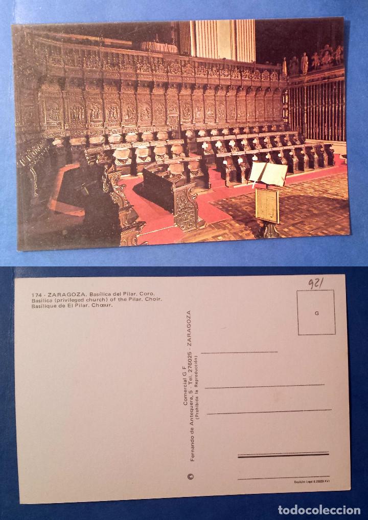 Postales: ZARAGOZA - BASILICA DEL PILAR - CORO - SPAIN - postcard - Foto 1