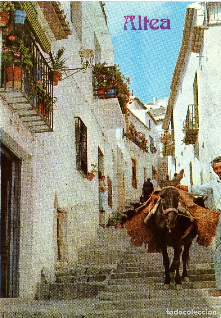 Postais: CALLE TIPICA(ALTEA)(ALICANTE) FOTO HERMANOS GALIANA N&ordm; 18