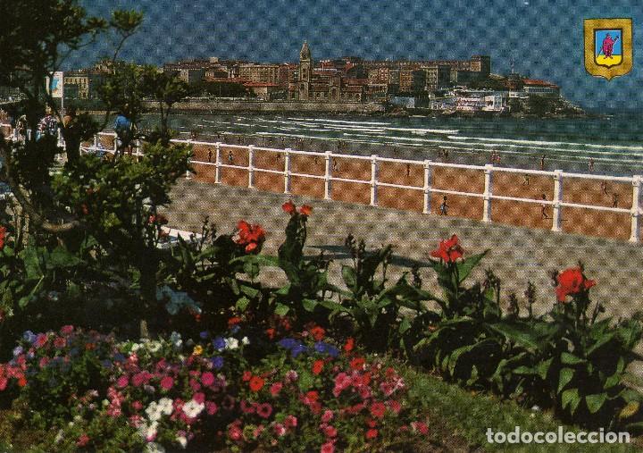 Postales: PASEO DEL MURO- GIJON  (ASTURIAS) FOTO MORO N&ordm; 49