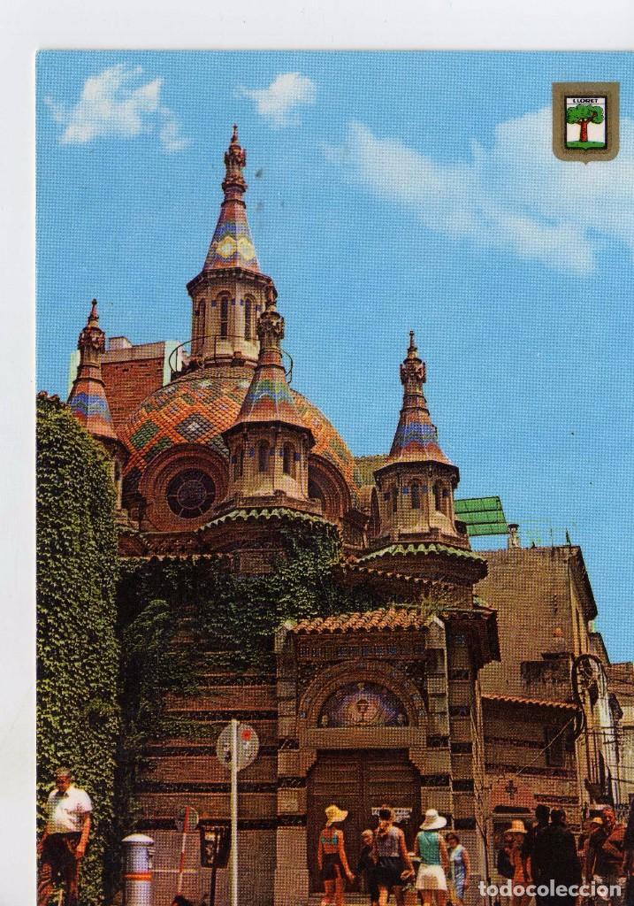 Cartoline: IGLESIA PARROQUIAL-LLORET DE MAR (GERONA) FOTO ESCUDO DE ORO N&ordm; 10