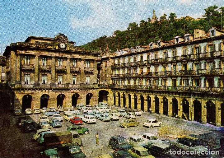 Postkarten: SEAT 600 -PLAZA 18 DE JULIO - SAN SEBASTIAN (GUIPUZCOA) FOTO MANIPEL N&ordm; 82