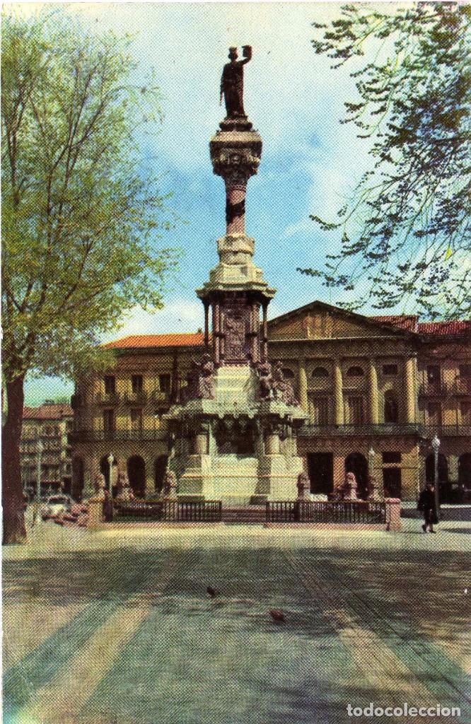 Postais: MONUMENTO A LOS FUEROS-PAMPLONA (NAVARRA) FOTO VAQUERO N&ordm; 9