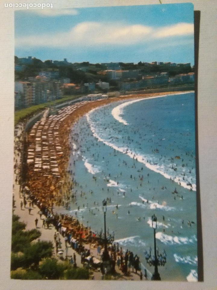 Postales: postal san sebastian playa - Foto 1