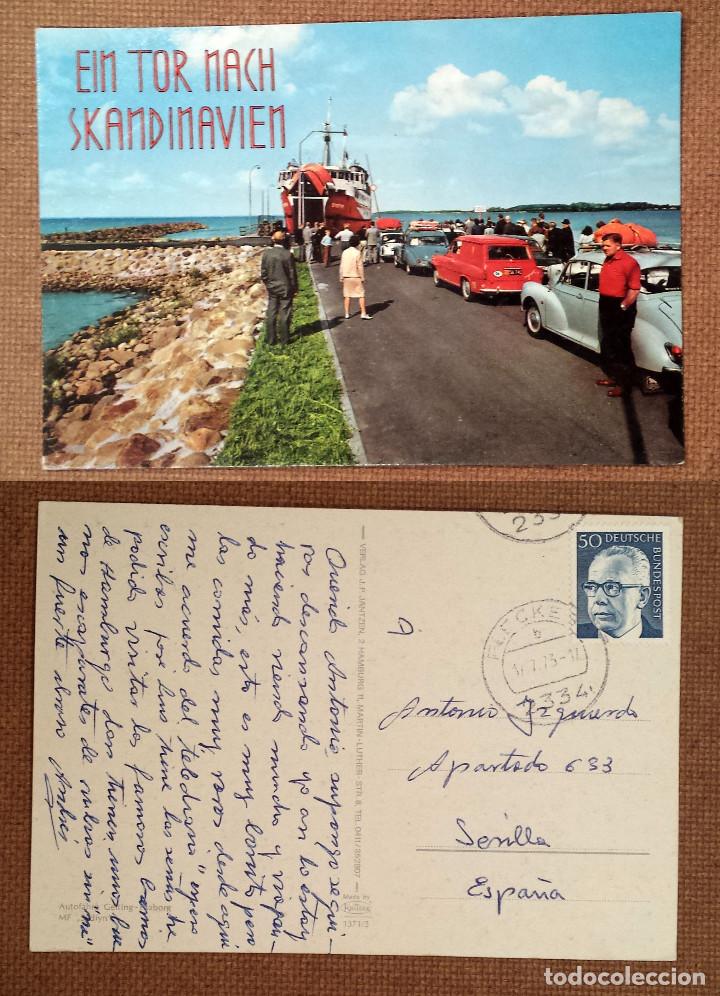 Postais: EIN TOR NACH SKANDINAVIEN - POSTCARD WITH DEUTSCHE BUNDESPOST STAMP 50