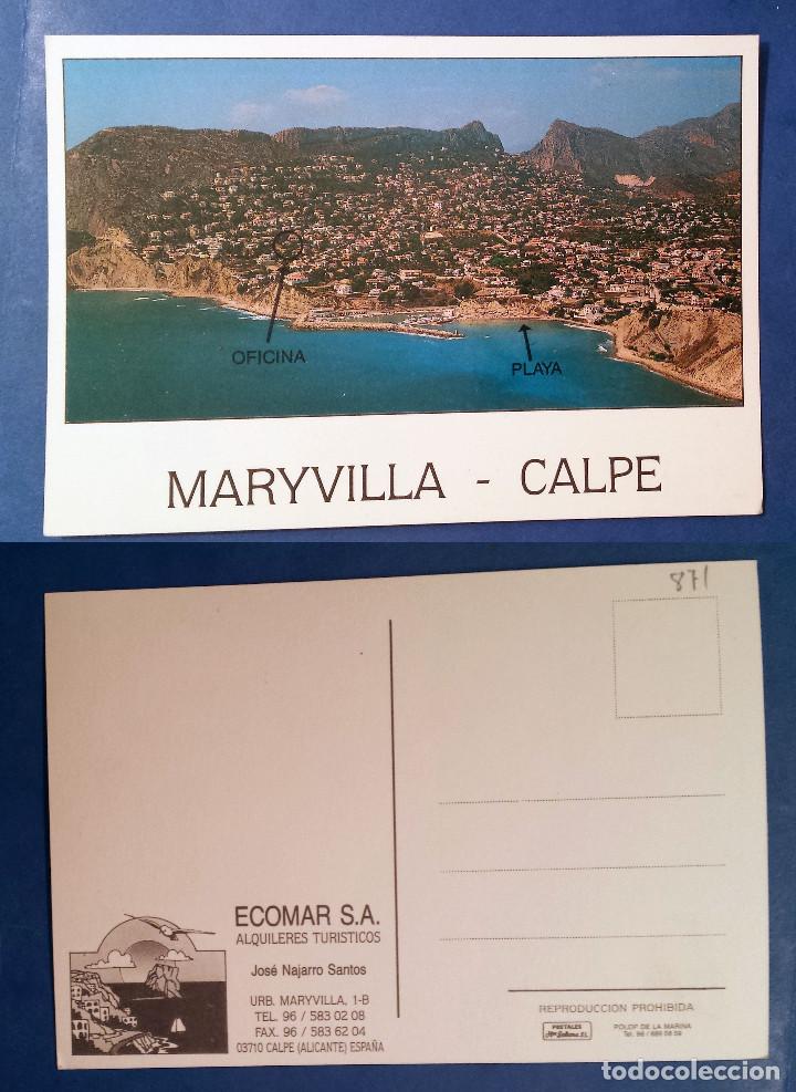 Postales: MARYVILLA CALPE - SPAIN - Postcard - Foto 1