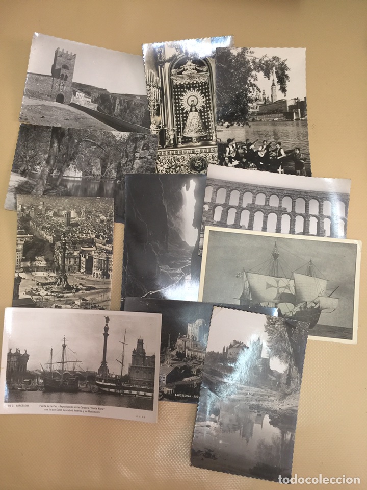 Postais: 35 POSTALES ESPA&Ntilde;A B/N.