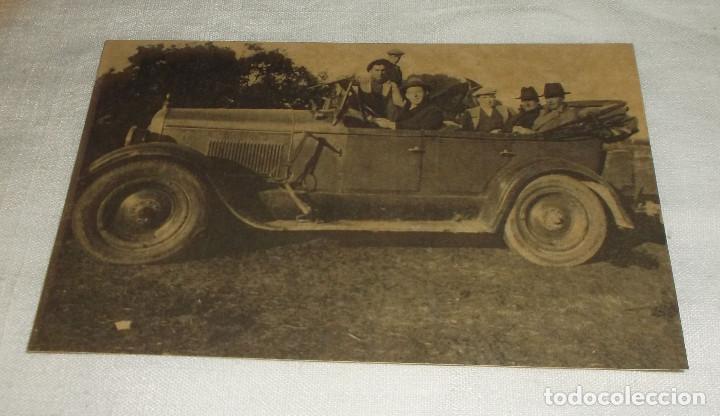 Postais: postal foto coche con el presidente y un grupo de amigos del partido republicano a&ntilde;o 1931