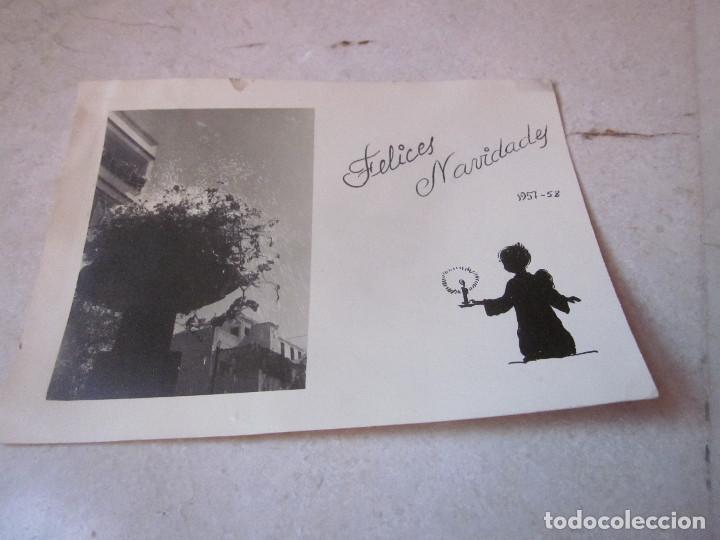 Postais: TARJETA ESCRITA NAVIDAD 1957-58