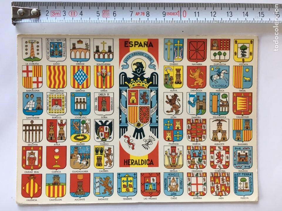 Postales: Postal No.1 ESPA&Ntilde;A. ESCUDOS PROVINCIALES. - Foto 1
