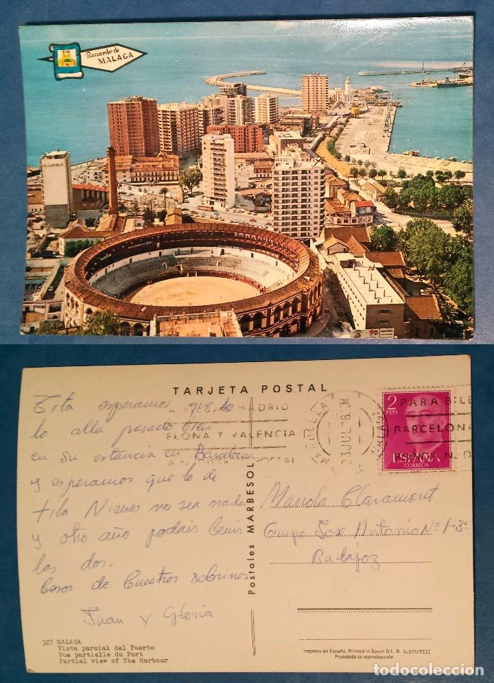Postais: MALAGA - VISTA PARCIAL DEL PUERTO - POSTCARD 1986