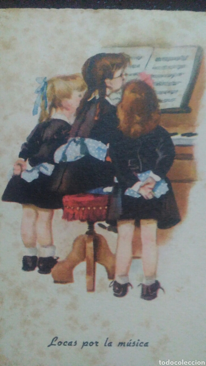 Postais: POSTAL LOCAS POR LA M&Uacute;SICA. 1950. Side s.a. Barcelona.106-n&deg;59.