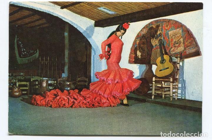 Cartes Postales: Espa&ntilde;a t&iacute;pica. Lote de 2 postales de bailaoras. Escritas con sello de 5 pesetas