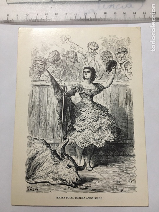 Postais: Postal. TERESA BOLSI, TORERA ANDALOUSE. EDICIONES TURPIANA, S. A. A&Ntilde;O 1986