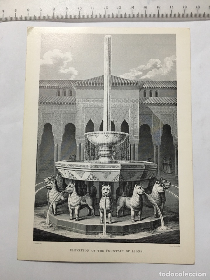 Postais: Postal. ELEVATION OF THE FOUNTAIN OF LIONS. ED. TURPIANA. A&Ntilde;O 1986