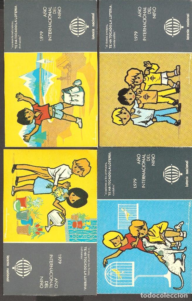 Postais: LOTE 9 TARJETAS POSTALES COMERCIALES.LOTERIA NACIONAL A&Ntilde;O INT. DEL NI&Ntilde;O