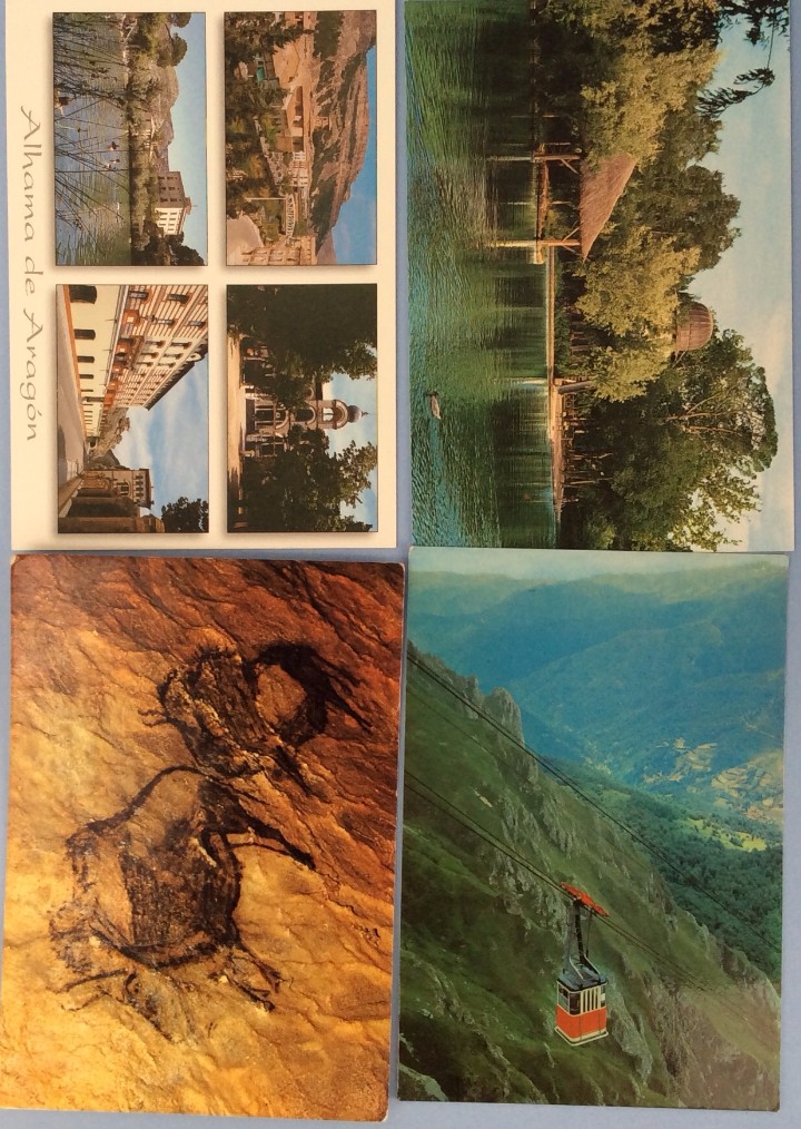 Postales: LOTE 4 POSTALES DIVERSOS TEMAS SIN CIRCULAR - Foto 1