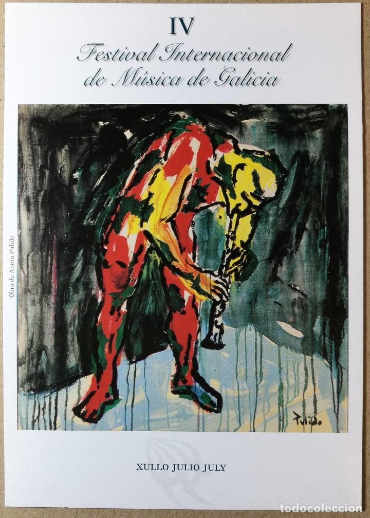 Postales: TARJETA POSTAL POSTALES PUBLICIDAD FESTIVAL INTERNACIONAL DE M&Uacute;SICA DE GALICIA