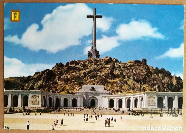 Postales: TARJETA POSTAL POSTALES PUBLICIDAD SANTA CRUZ DEL VALLE DE LOS CAIDOS EXPLANADA Y FACHADA PRINCIPAL