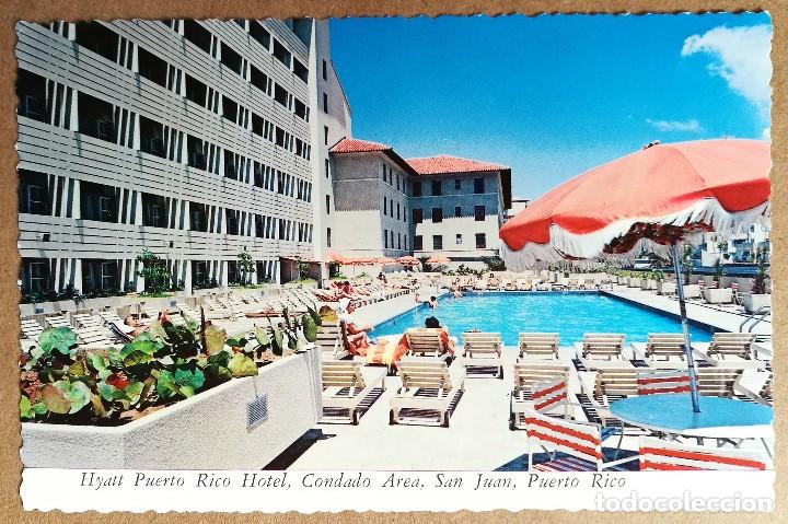 Postkarten: TARJETA POSTAL POSTALES PUBLICIDAD HYATT PUERTO RICO HOTEL CONDADO AREA SAN JUAN PUERTO RICO