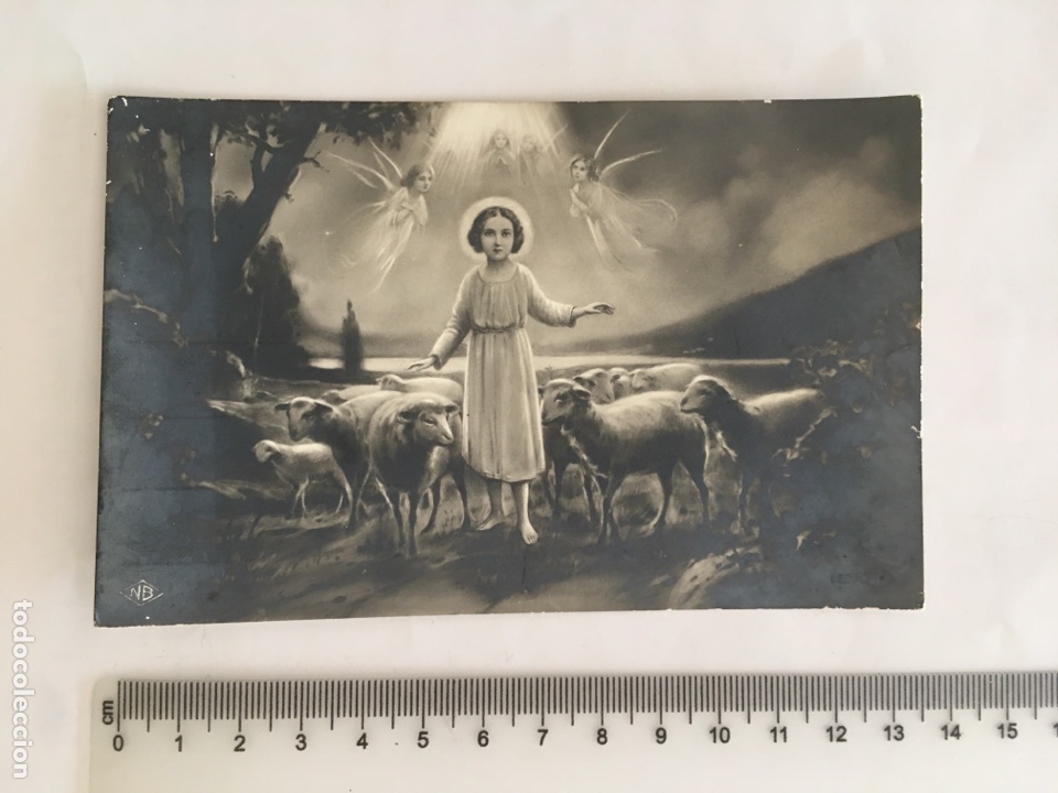 Postales: ESTAMPA POSTAL. EN BUEN PASTOR. NB 0256. PRINTED IN ITALY. H. 1950?