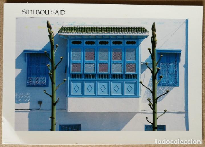 Cartoline: TARJETA POSTAL POSTALES PUBLICIDAD PUEBLO SIDI BOU SAID TUNEZ