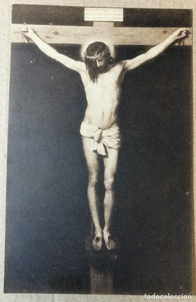 Postcards: TARJETA POSTAL POSTALES RECORDATORIO CRISTO CRUCIFICADO VELAZQUEZ MUSEO DE PRADO