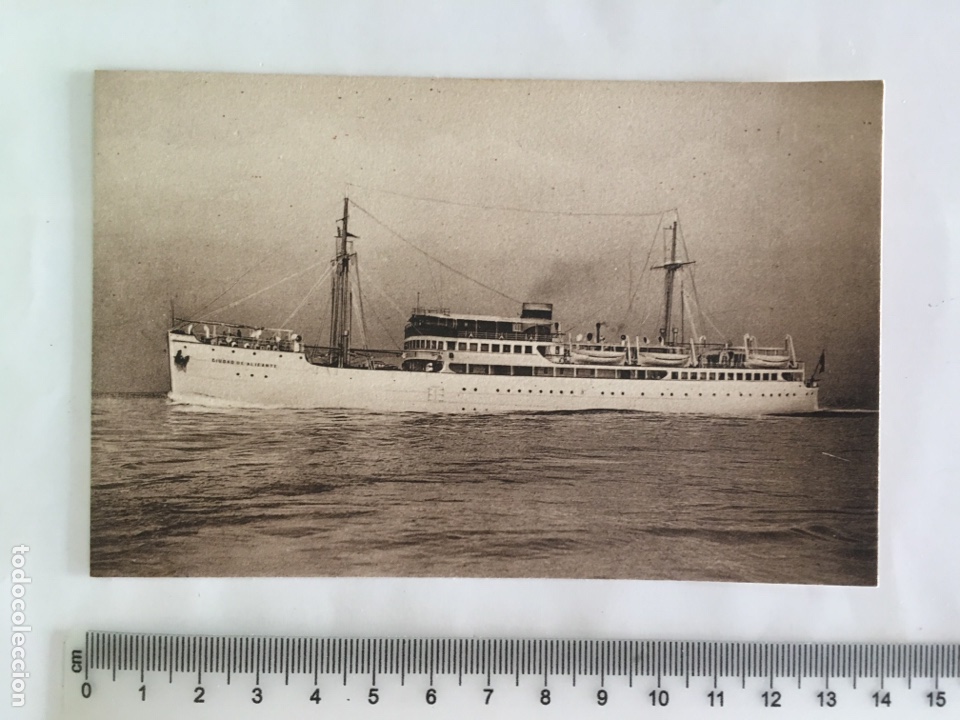 Postcards: POSTAL. C&Iacute;A. TRANSMEDITERRANEA. CIUDAD DE ALICANTE. H. 1960?