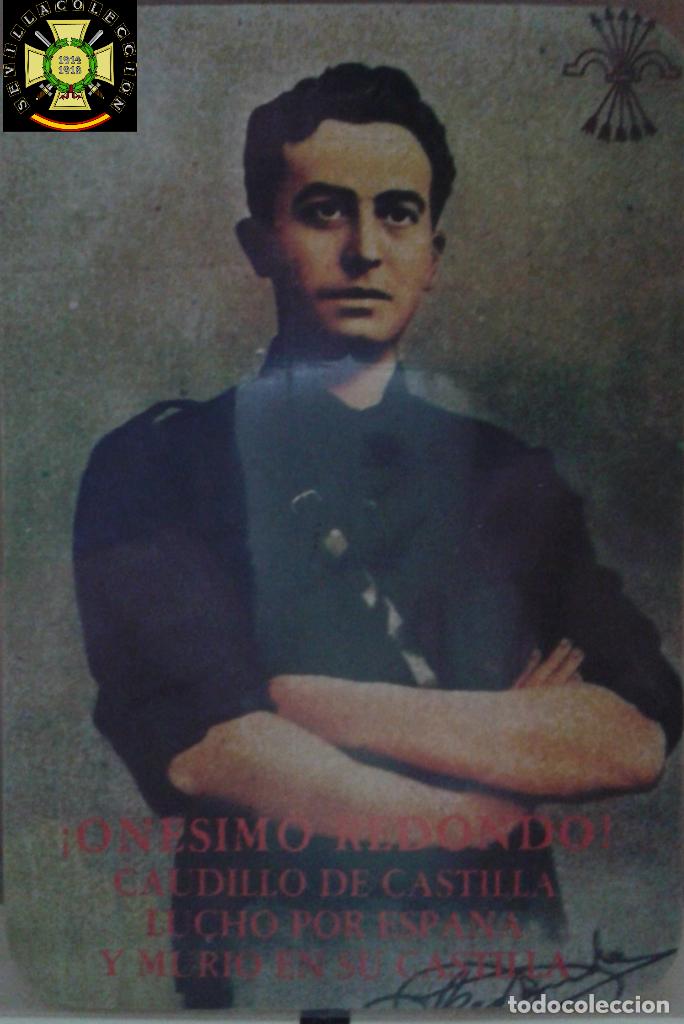 Postales: Pegatina politica de onesimo redondo