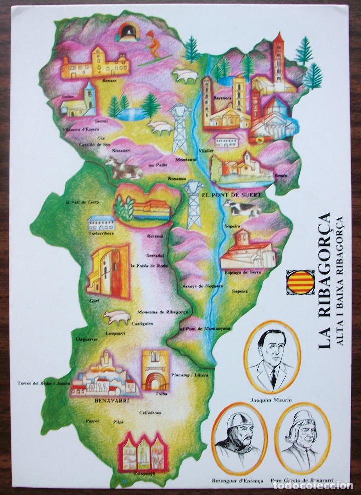 Cartes Postales: POSTAL LA RIBAGORCA ALTA I BAIXA RIBAGOR&Ccedil;A. Ed.Congres Cultura Catalana . SIN CIRCULAR