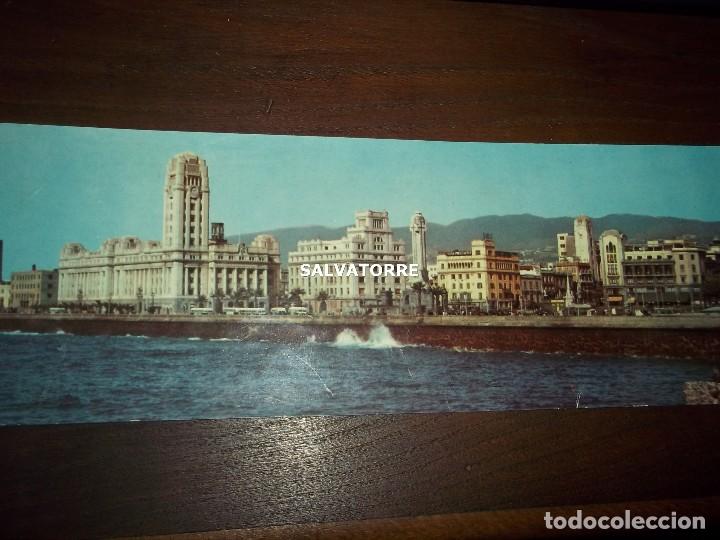 Postales: POSTAL DOBLE. PUERTO CABILDO PLAZA ESPA&Ntilde;A SANTA CRUZ DE TENERIFE.EDICIONES ARRIBA 2025