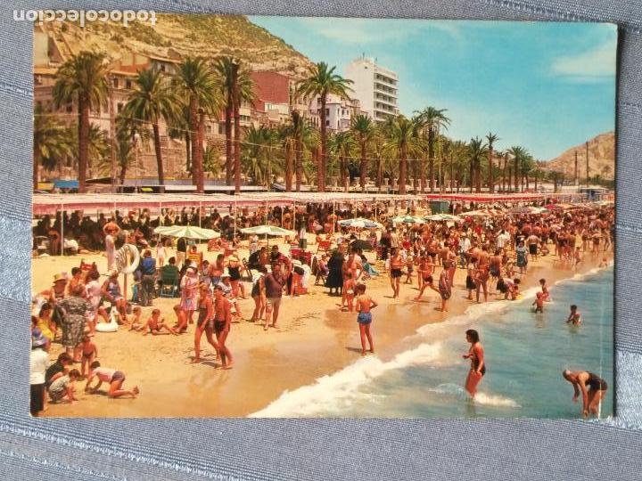 Postales: antigua postal - playa de alicante - Foto 1