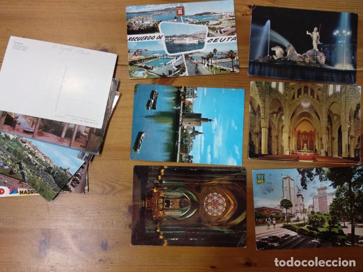Postales: 6 postales con sello y circuladas de Espa&ntilde;a - Foto 1
