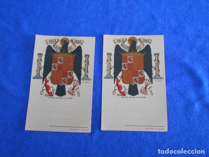 Postales: postales antiguas de escudo de espa&ntilde;a impecables