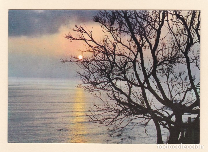 Postales: POSTAL PUESTA DE SOL. RECUERDO DE ESPA&Ntilde;A (1973) - Foto 1
