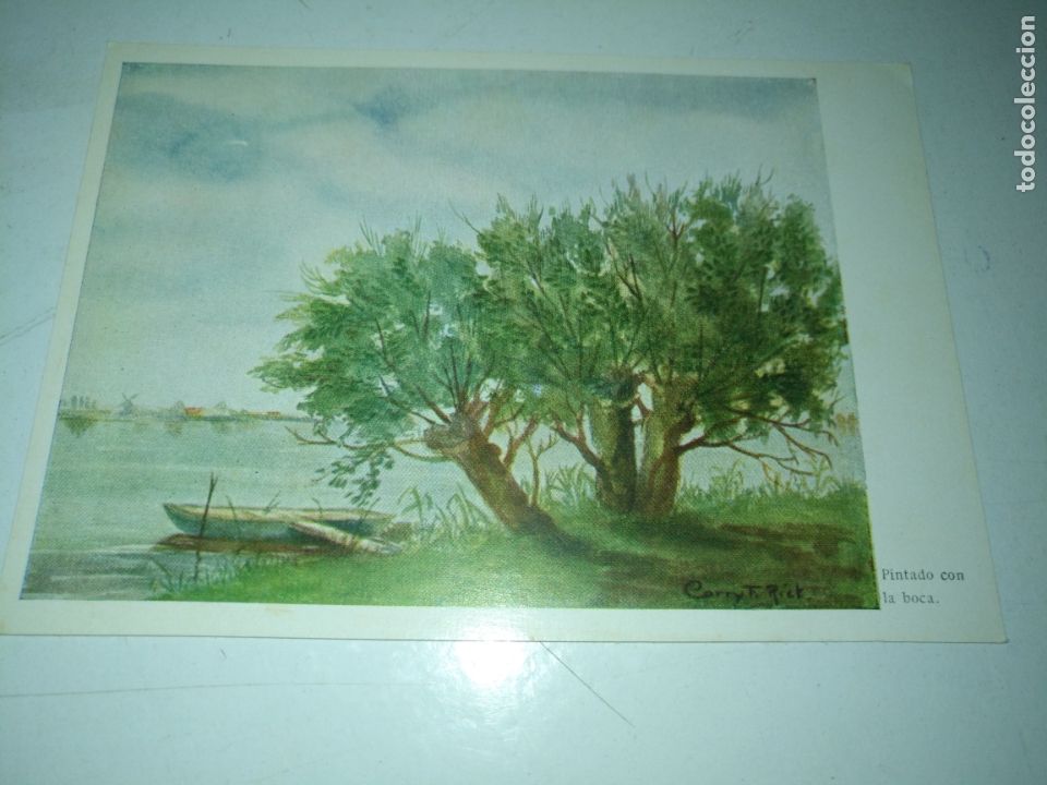 Cartoline: REF: ROSAR - HAGA SUS OFERTAS , POSTAL POSTALES SIN REVISAR - pintado con la boca f riet