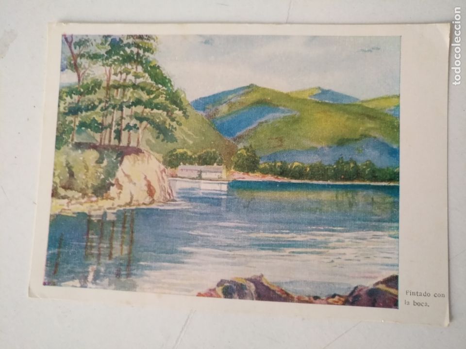 Postkarten: REF: ROSAR - HAGA SUS OFERTAS , POSTAL POSTALES SIN REVISAR - lago pintado con la boca