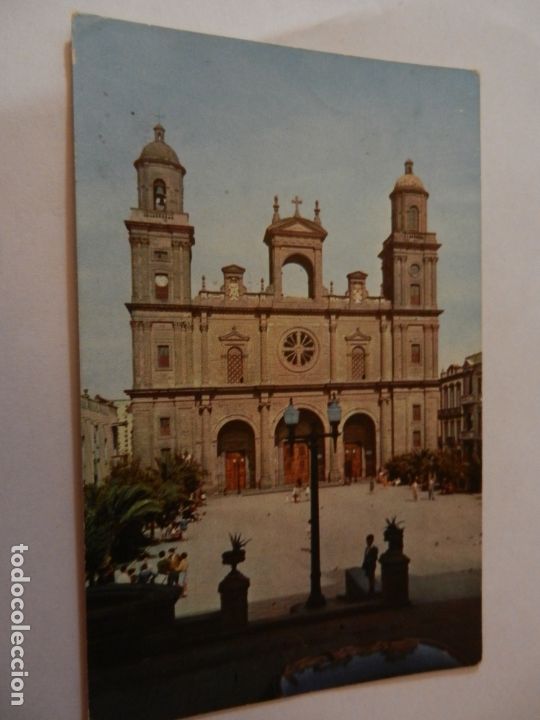 Cartoline: POSTAL LAS PALMA G.C. - LA CATEDRAL - A&Ntilde;O 1958 - CIRCULADA.