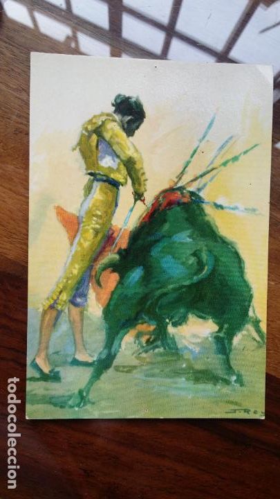 Cartoline: 1962 CORRIDA DE TOROS, NATURAL AYUDADO