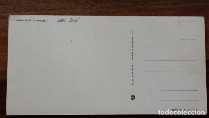 Postales: MANUEL BENITEZ, EL CORDOBES 1962 - Foto 2