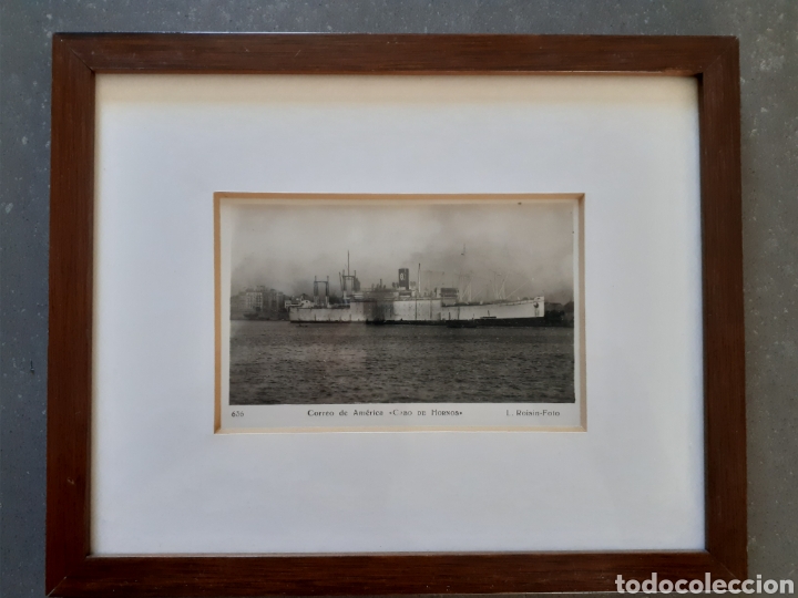 Postales: 5 cuadros con antiguas postales de barcos - Foto 11