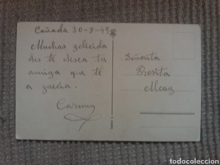 Postales: TARJETA POSTAL A&Ntilde;O 1949 - Foto 2