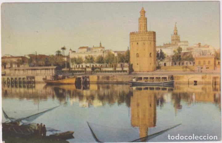 Postales: Sevilla. La torre del Oro. Editorial Mayfe - Foto 1