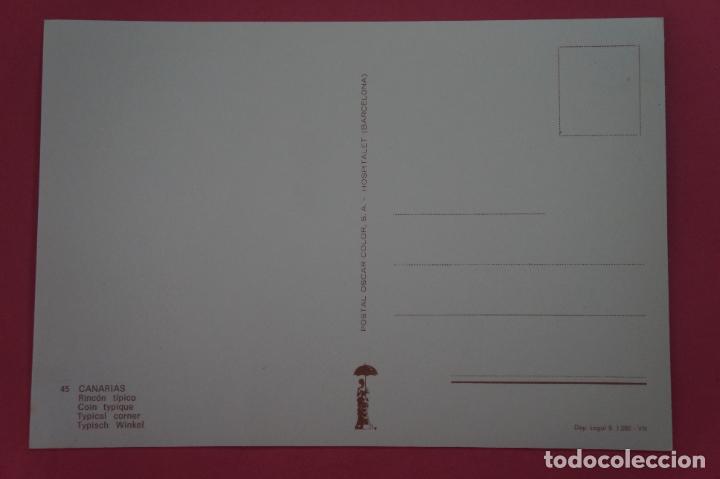 Postales: POSTAL SIN CIRCULAR DE RINCON TIPICO CANARIAS LOTE 21 - Foto 2
