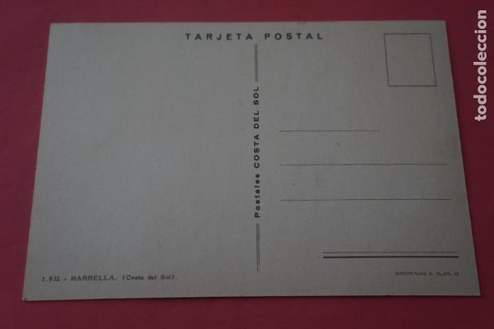 Postales: POSTAL SIN CIRCULAR DE COSTA DEL SOL MARBELLA LOTE 33 - Foto 2