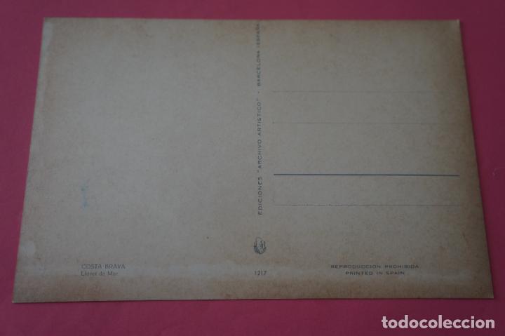 Postales: POSTAL SIN CIRCULAR DE LLORET DE MAR COSTA BRAVA LOTE 35 - Foto 2