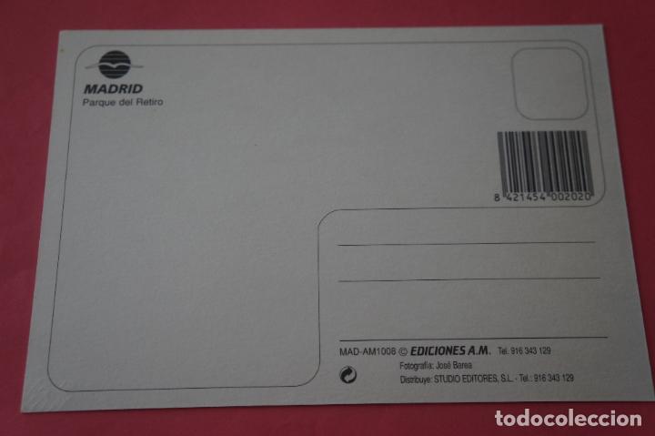 Postales: POSTAL SIN CIRCULAR DE MADRID PARQUE DEL RETIRO LOTE 35 - Foto 2