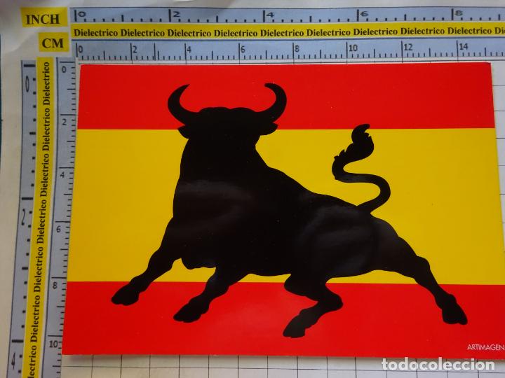 Postales: POSTAL DE ESPA&Ntilde;A. TORO Y BANDERA. 334 - Foto 1
