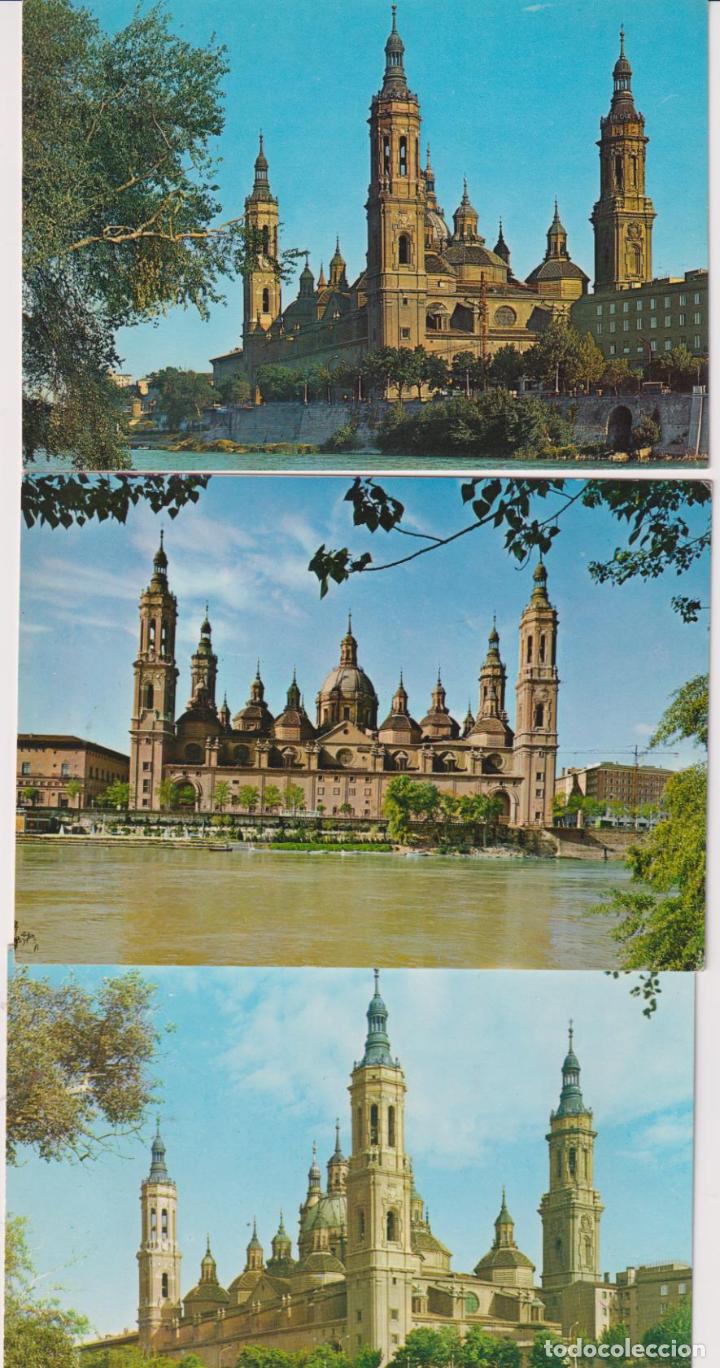 Postales: Zaragoza. Lote de 3 Postales de El Pilar - Foto 1