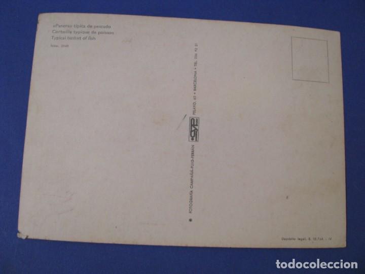 Postales: POSTAL DE PANERA TIPICA DE PESCADO. ED. PUIG-FERRAN. - Foto 2
